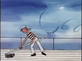 每日GIF(2020-09-13)的gif-Mop Mopping GIF