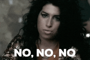 每日GIF(2020-09-15)的gif-No No No GIF by Amy Winehouse