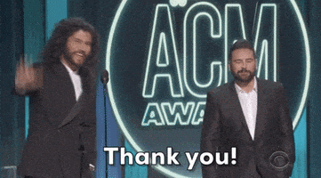 每日GIF(2020-09-17)的gif-Dan Shay Thank You GIF by Academy of Country Music Awards
