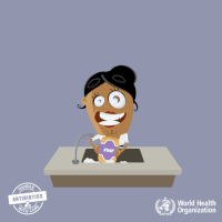 每日GIF(2020-09-28)的gif-Antibiotic Resistance Antibiotics GIF by World Health Organization