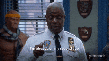 每日GIF(2020-09-30)的gif-Brooklyn Nine-Nine Coffee GIF by PeacockTV