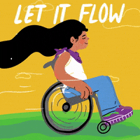 每日GIF(2020-10-02)的gif-Let It Flow Long Hair GIF by GIPHY Studios Originals