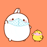 每日GIF(2020-10-03)的gif-Corona Hello GIF by Molang