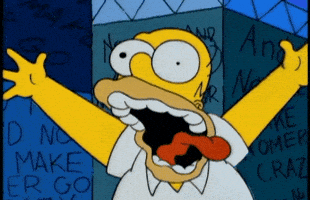 每日GIF(2020-10-17)的gif-Screaming Homer Simpson GIF