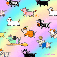 每日GIF(2020-10-20)的gif-Sausage Dog GIF by Stefanie Shank