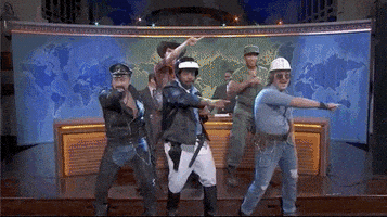 每日GIF(2020-10-27)的gif-Village People Dancing GIF by Saturday Night Live
