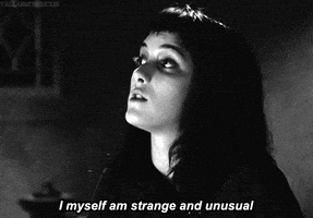 每日GIF(2020-10-31)的gif-Black And White Goth GIF