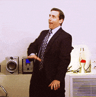 每日GIF(2020-11-09)的gif-The Office Happy Dance GIF