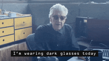 每日GIF(2020-11-12)的gif-David Lynch Sunglasses GIF by Jason Clarke