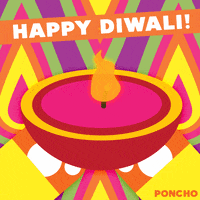 每日GIF(2020-11-15)的gif-Happy Diwali GIF by Poncho