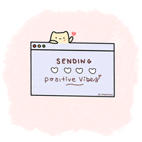 每日GIF(2020-11-16)的gif-Cute Cat Positive Vibes GIF