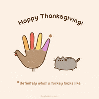每日GIF(2020-11-18)的gif-Thanksgiving GIF by Pusheen