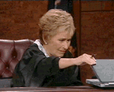 每日GIF(2020-11-24)的gif-Judge Judy Do Not Want GIF