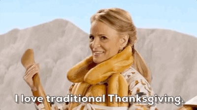 每日GIF(2020-11-25)的gif-French Baguette Thanksgiving GIF by truTV’s At Home with Amy Sedaris