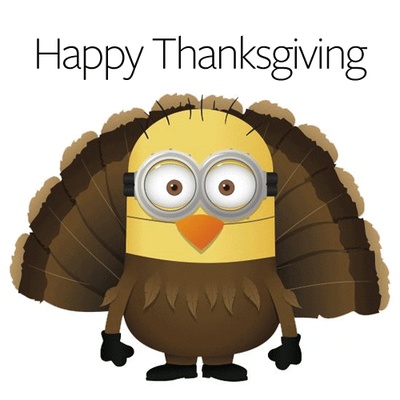 每日GIF(2020-11-25)的gif-Thanksgiving Minions GIF by Wantering