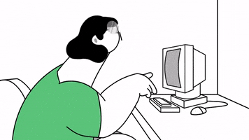 每日GIF(2020-12-01)的gif-computer clicking GIF by stinasketch
