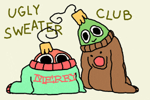 每日GIF(2020-12-07)的gif-Ugly Sweater GIF by GIPHY Studios Originals
