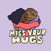 每日GIF(2020-12-11)的gif-Miss You Hug GIF by GIPHY Studios Originals