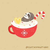 每日GIF(2020-12-18)的gif-Hot Cocoa Christmas GIF by Slothspirations