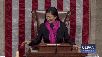 每日GIF(2020-12-18)的gif-Deb Haaland GIF by GIPHY News