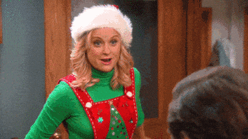 每日GIF(2020-12-19)的gif-Parks And Recreation Christmas GIF