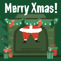 每日GIF(2020-12-19)的gif-Merry Christmas Santa GIF by GIPHY Studios Originals