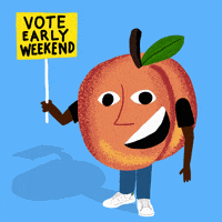 每日GIF(2020-12-20)的gif-Vote Early Georgia Peach GIF by Creative Courage