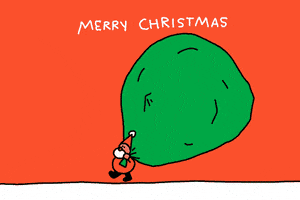 每日GIF(2020-12-22)的gif-Merry Christmas GIF by GIPHY Studios Originals