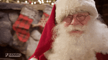 每日GIF(2020-12-25)的gif-Santa Claus Christmas GIF by Fanmio