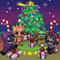 每日GIF(2020-12-26)的gif-Christmas Tree GIF by Naeleck