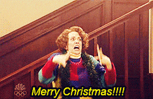 每日GIF(2020-12-26)的gif-Scared Merry Christmas GIF