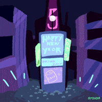 每日GIF(2021-01-01)的gif-New Year Pizza GIF