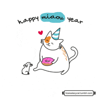 每日GIF(2021-01-04)的gif-New Year Cat GIF