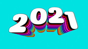 每日GIF(2021-01-04)的gif-New Year Typography GIF by Omer Studios