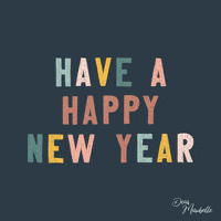 每日GIF(2021-01-04)的gif-New Year Lettering GIF
