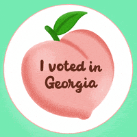 每日GIF(2021-01-06)的gif-Georgia Peach Vote GIF by Creative Courage