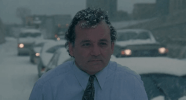 每日GIF(2021-01-07)的gif-Freezing Bill Murray GIF