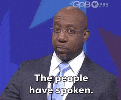 每日GIF(2021-01-08)的gif-Warnock The People Have Spoken GIF by Election 2020