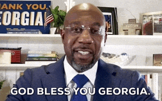每日GIF(2021-01-08)的gif-Raphael Warnock GIF by GIPHY News