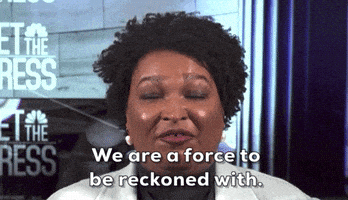 每日GIF(2021-01-08)的gif-Stacey Abrams GIF by GIPHY News
