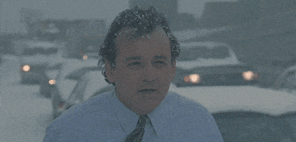 每日GIF(2021-01-10)的gif-Freezing Bill Murray GIF
