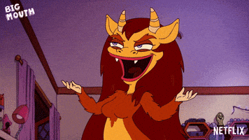 每日GIF(2021-01-13)的gif-Maya Rudolph Laugh GIF by NETFLIX
