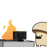 每日GIF(2021-01-14)的gif-i cant even on fire GIF by mushroommovie