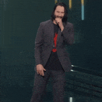 每日GIF(2021-01-15)的gif-Keanu Reeves Flirting GIF