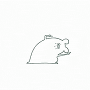 なかねありさ的gif的gif-右の方を見てほしいねずみ