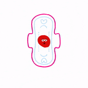 なかねありさ的gif的gif-生理用スタンプ