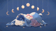 ao的gif的gif-君が良い夢見れますように