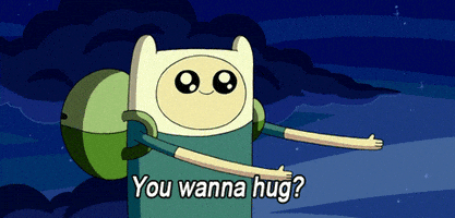 每日GIF(2021-01-23)的gif-Adventure Time Hug GIF