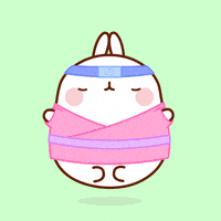 每日GIF(2021-01-25)的gif-Fitness Breathe GIF by Molang