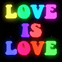 每日GIF(2021-01-27)的gif-Love Is Love Rainbow GIF by Patricia Battles